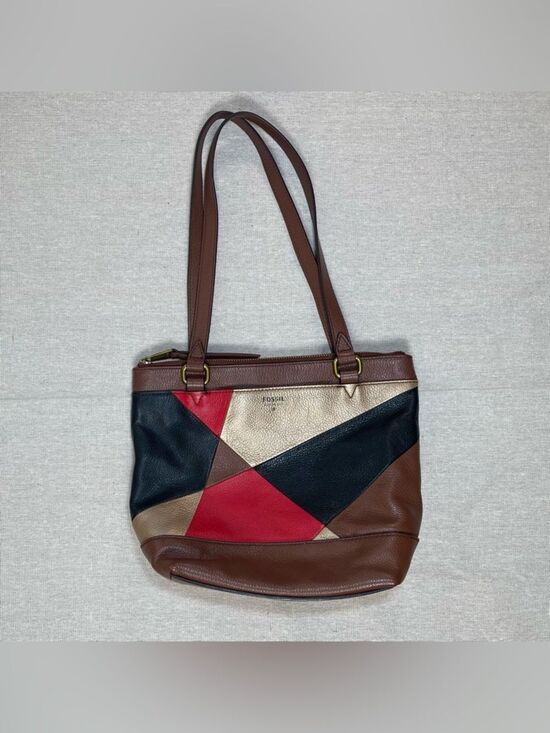 Fossil Handbags - Fossil | Gift Patchwork Genuine Leather Shoulder Bag